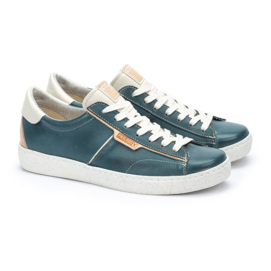 Women's Pikolinos LANZAROTE Sneakers Turquoise | NZ PQ58A17